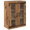 vidaXL Highboard with Drawer 2 pcs Old Wood Engineered Wood