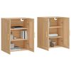 vidaXL Wall Mounted Cabinets 2 pcs Sonoma Oak Engineered Wood