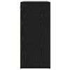 vidaXL Shoe Cabinet Black Oak 77.5 x 30 x 67 cm Engineered Wood