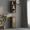 vidaXL Wall Cabinet Brown Oak 32.5x34.5x90 cm Engineered Wood