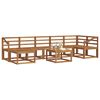 vidaXL Outdoor Sofa Set 8 pcs Natural Solid Acacia Wood