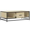 vidaXL Coffee Table Sonoma Oak 100x57x35 cm Engineered Wood and Metal