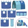 vidaXL Curtains for Loft Bed with Tunnel Blue Polyester