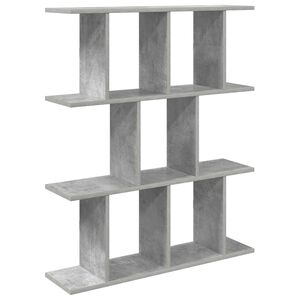 vidaXL Wall Shelf Concrete Grey 80 x 20 x 96 cm Engineered Wood