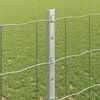 vidaXL Fence with Post Silver 1.2 x 25 m Steel