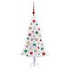 vidaXL Artificial Christmas Tree with Stand White 120 cm PVC and Steel