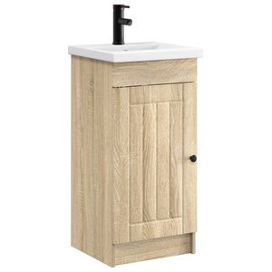 vidaXL Bathroom Vanity with Sink Sonoma Oak 42 x 40 x 84.5 cm