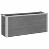 vidaXL Garden Raised Bed Grey 100 x 30 x 42 cm WPC and Aluminium