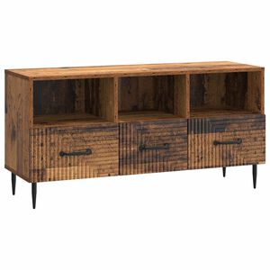 vidaXL TV Cabinet Old Wood 102 x 34.5 x 50 cm Engineered Wood