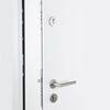 vidaXL Front Door White 110x207.5 cm Aluminium