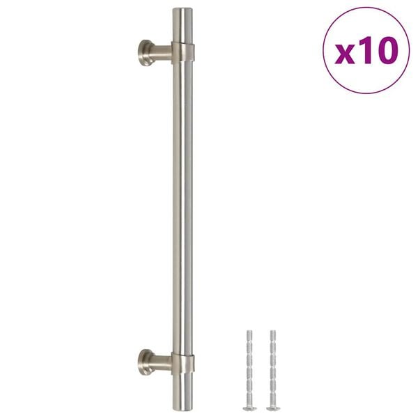 vidaXL Cabinet Handles 10 pcs Silver 160 mm Stainless Steel