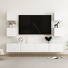 vidaXL 6 Piece TV Cabinet Set White Engineered Wood