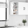 vidaXL Hanging Cabinet Riga White 30x29.5x60 cm Engineered Wood