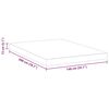 vidaXL Mattress White 140 x 200 cm Gel Memory Foam