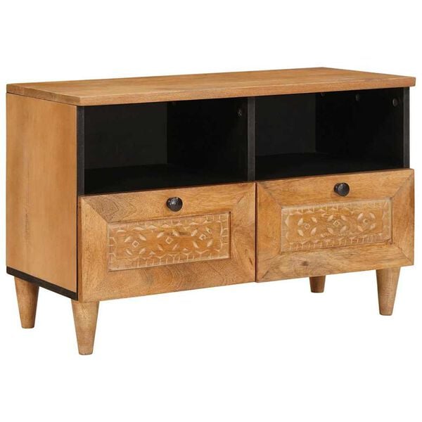 vidaXL TV Units with Shelf Light Brown 70 x 33 x 46 cm Engineered wood