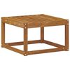 vidaXL Outdoor Footstool Solid Acacia Wood Natural 59 x 59 x 37 cm
