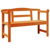 vidaXL Outdoor Bench 2 -Seater 119 x 44 x 76 cm Solid Pine Wood Brown