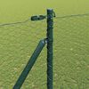 vidaXL Fence Post Green 10 x 1.5 m (25 mm mesh) Steel and PVC