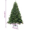vidaXL Artificial Hinged Christmas Tree Green 210 cm PVC, PE and steel