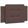 vidaXL Bed Frame without Mattress "Zadar" Brown 90x190 cm Single Faux Leather