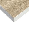 vidaXL Floating Wall Shelves 2 pcs Oak and White 23x23.5x3.8 cm MDF