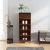 vidaXL Shoe Cabinet Brown Oak 40x36x105 cm Engineered Wood