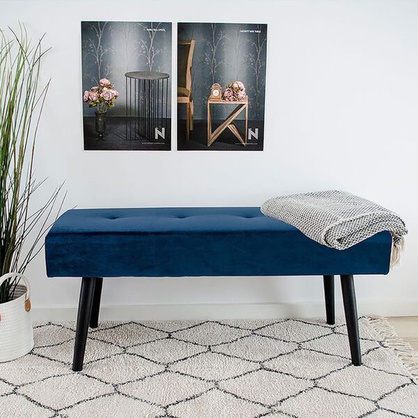 House Nordic Bench Lyla Blue