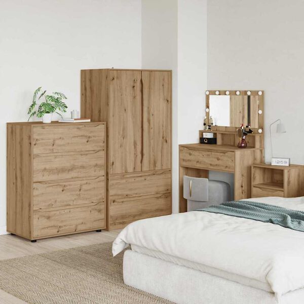 vidaXL Storage Cabinets 2 pcs Artisan Oak 80 x 48 x 105 cm