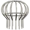 vidaXL Gutter Leaf Guard 8 pcs Silver 110 mm Stainless Steel