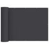 vidaXL Balcony Privacy Screen 1.8 x 15 m Fabric with PU Coated Black