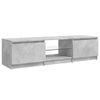 vidaXL TV Cabinet with LED Lights Concrete Grey 140x40x36 cm