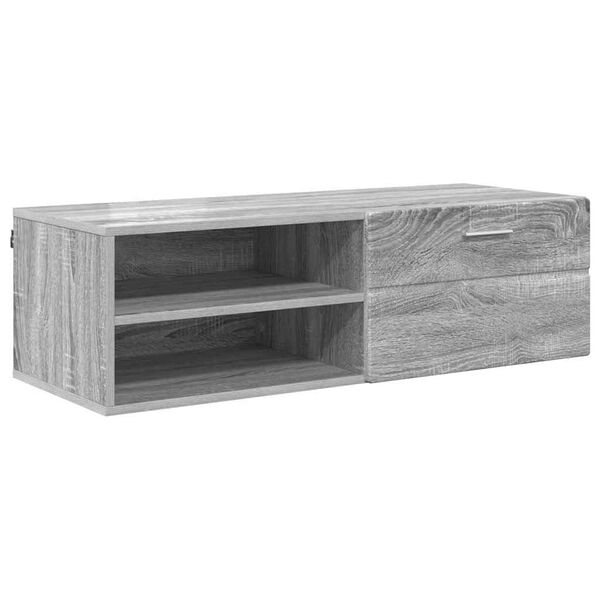 vidaXL Wooden Cabinet Grey Sonoma 100.5 x 39 x 30 cm Engineered Wood