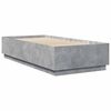 vidaXL Bed Frame without Mattress Concrete Grey 100x200 cm