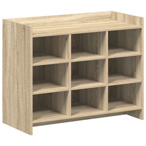vidaXL Shoe Cabinet Sonoma Oak 85 x 39.5 x 70 cm Engineered Wood