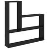 vidaXL Wall Shelf Black Oak 60 x 11 x 60 cm Engineered Wood
