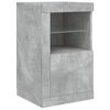 vidaXL Sideboard with LED Lights Concrete Grey 142.5x37x67 cm