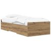 vidaXL Bed Frame with Storage Artisian Oak 80 x 200 cm Engineered Wood