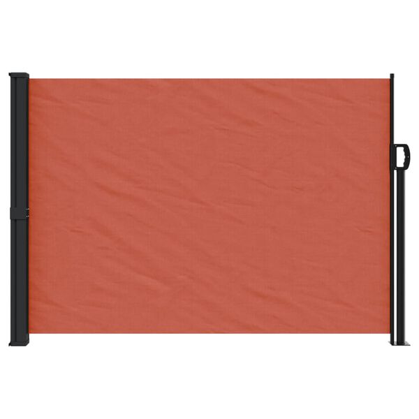 vidaXL Retractable Side Awning Terracotta 140x600 cm