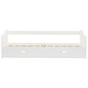 vidaXL Pull-out Sofa Bed Frame without Mattress White Pinewood 90x200 cm