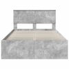 vidaXL Bed Frame Concerte Grey 135 x 190 cm Engineered wood