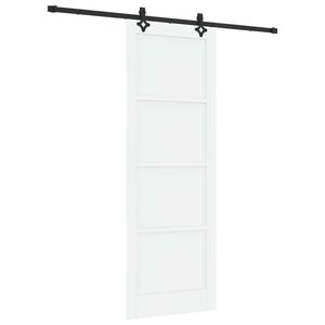 vidaXL Sliding Door ORKDAL White 83 x 232 cm Solid Pine Wood