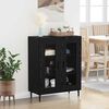 vidaXL Sideboard Black Oak 69.5 x 34 x 90 cm Engineered Wood