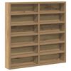 vidaXL Display Cabinet Wall-Mounted Artisan Oak 60 x 8.5 x 58 cm