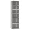vidaXL Shoe Cabinets 2 pcs Concrete Grey 27.5x27x102 cm