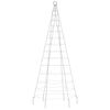 vidaXL LED Christmas Tree on Flagpole 200 LEDs Blue 180 cm