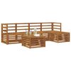 vidaXL Sofa Sets 6 pcs Natural Solid Acacia Wood