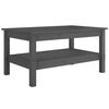 vidaXL Coffee Table Grey 80x50x40 cm Solid Wood Pine