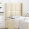 vidaXL Headboard Ear Cream 80 x 16 x 4 cm PVC