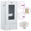 vidaXL BBQ Oven Smoker with Cold Smoke Generator Galvanised Steel