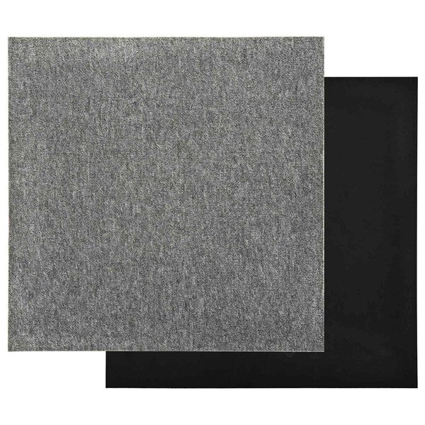 vidaXL Carpet 20 pcs Grey 50 x 50 cm 100% Polypropylene